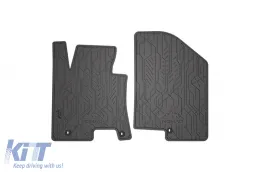 image-11-Specific front rubber mats suitable for Kia Ceed 2012-2018, 2-piece set, black color from Frogum NOMAD series