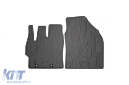 image-36-Specific front rubber mats suitable for Frogum NOMAD series for Mazda 2 Hybrid after 2022, Toyota Yaris after 2020, Yaris Cross after 2021, 2-piece set, black color