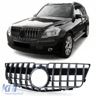 image-62-Sport radiator grille black gloss chrome for Mercedes GLK X204 08-12 pre-facelift