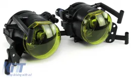 image-24-Fog light set yellow for BMW 5 Series E60 E61 03-10 with M package bumper