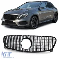 image-67-Sport grille front grill gloss black fits for Mercedes GLA X156 2013-2016