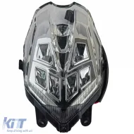 image-42-Motorcycle LED Tail Light Clear Lens Chrome for Triumph Street Triple 675 2013-2016