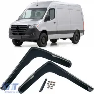 image-70-Wind deflector rain deflector 2-piece black for Mercedes Sprinter 907 from 2018