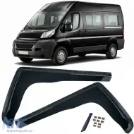 image-27-Wind deflector rain deflector 2-piece black tinted for Citroen Jumper from 2006