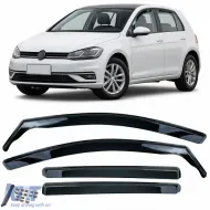 image-28-Wind deflectors rain guards 4-piece set black tinted for VW Golf 7 2013-2017