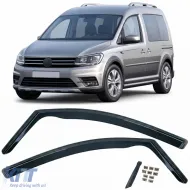 image-74-Wind deflectors rain guards 2-piece black tinted for VW Caddy 3 2k 2004-2015