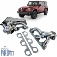 image-26-Stainless steel performance header polished for Jeep Wrangler JK 2007-2011 3.8L