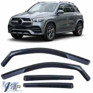 image-69-Wind deflector rain deflector 4-piece black for Mercedes GLE C167 from 2019