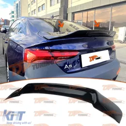 image-38-A5 B9 R Style Spoiler Piano Black ABS / 2016-2021