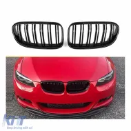 image-74-E92 M3 Front Grille Piano Black ABS / 2007-2009