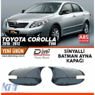 image-20-Corolla E140 FL Batman Mirror Cover Piano Black Mirror Cover / 2010 - 2012 (With Signal Mirror)