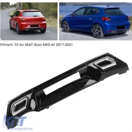 image-50-ibiza Mk5 Sport Diffuser With Exhaust Tips Piano Black ABS / 2017 After