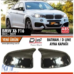 image-14-X6 F16 Batman Mirror Cover Piano Black / 2014 - 2019