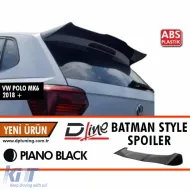 image-69-Polo Mk6 Batman Style Rear Spoiler Piano Black ABS / 2019 Sonrası