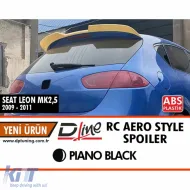 image-3-Leon MK2 FL RC AERO Style Roof Spoiler Piano Black ABS / 2009-2012