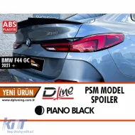 image-17-F44 Gran Coupe PSM Style Rear Spoiler Piano Black ABS / 2021 After