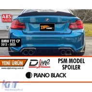image-18-F22 Coupe PSM Style Spoiler Piano Black ABS / 2014-2020