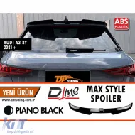 image-20-A3 8Y Hatchback Sline Style Rear Spoiler Piano Black ABS / 2021 -