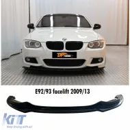 image-42-E92 LCI  - 93 LCI Front Lip Piano Black Vacuum Plastic / 2009-2013