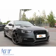 image-54-A5 B8 FL Max Front Lip Piano Black Vacuum Plastic / 2012 - 2015