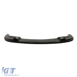 image-12-E60 M Sport / Technic Front Lip Without Flaps Piano Black Vacuum Plastic / 2003-2010