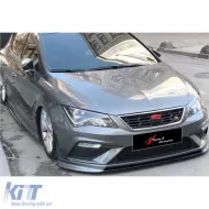 image-21-Leon Mk3 FL FR Front Lip Raw Vacuum Plastic / 2017 - 2020