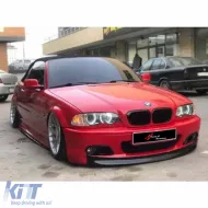 image-36-E46 M Sport / M Technic CSL Front Lip Piano Black Vacuum Plastic / 1997-2006