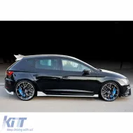 image-43-Leon Mk3 FL Lenz Side Skirts Piano Black Vacuum Plastic / 2017-2020