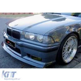 image-15-E36 M3 Front Lip Piano Black Vacuum Plastic / 1990-2000