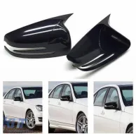 image-75-Batman design mirror covers suitable for Mercedes C class W204 2007-2014 - black piano lacquer