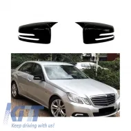image-76-Batman design mirror covers suitable for Mercedes E class W212 2009-2016 - black piano lacquer