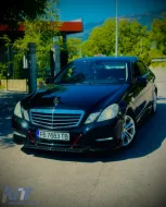 image-60-Front spoiler / blade / add-on suitable for Mercedes W212 black piano finish