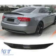 image-10-Trunk spoiler suitable for A5 B8 Piano Black ABS / 2009-2016 (Coupe)