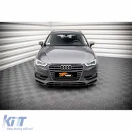 image-33-A3 8V Max Front Lip Piano Black Vacuum Plastic / 2012-2016