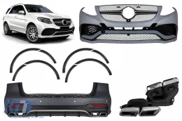 image-11-A Design package type 63 suitable for Mercedes GLE W166 2015-2019 with rear bumper