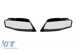 image-50-Headlight glass set suitable for Audi A4 B8 2009-2012, left and right