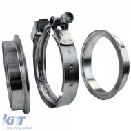 image-73-Edelstahl V-Band Schelle Klemme Set mit Schnellverschluss 3.5