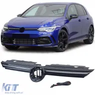 image-64-Sport grille with illuminated chrome strip for VW Golf 8 from 2019