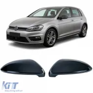 image-4-Spiegelkappen Carbon Look zum Austausch passend für VW Golf 7 2012-2017