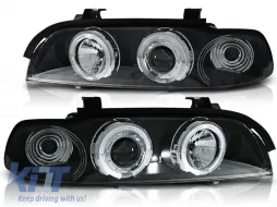 image-2-HEADLIGHTS ANGEL EYES BLACK fits BMW E39 09.95-06.03