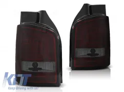 image-30-LED BAR TAIL LIGHTS RED SMOKE fits VW T5 04.03-09