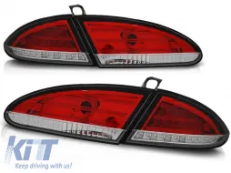image-37-LED TAIL LIGHTS RED WHITE fits SEAT LEON 06.05-09
