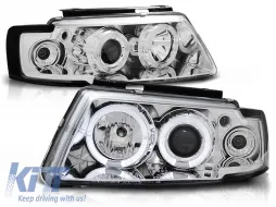 image-41-HEADLIGHTS ANGEL EYES CHROME fits VW PASSAT B5 3B 11.96-08.00