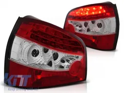 image-63-LED TAIL LIGHTS RED WHITE fits AUDI A3 09.96- 08.00