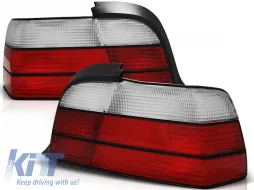 image-75-TAIL LIGHTS SPORT LOOK RED WHITE fits BMW E36 12.90-08.99 COUPE