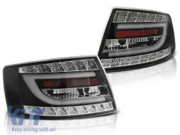 image-11-LED TAIL LIGHTS BLACK fits AUDI A6 C6 SEDAN 04.04-08 6PIN