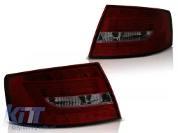 image-17-LED TAIL LIGHTS RED SMOKE fits AUDI A6 C6 SEDAN 04.04-08 6PIN