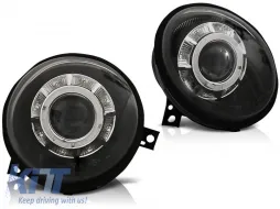 image-44-HEADLIGHTS DAYLIGHT BLACK fits VW LUPO 98-05