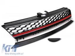 image-15-GRILLE SPORT BLACK RED fits VW GOLF 7 13-17