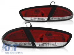 image-43-LED TAIL LIGHTS RED WHITE fits SEAT LEON 03.09-12